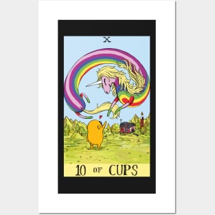 Lady Rainicorn as 10 of Cups Posters and Art